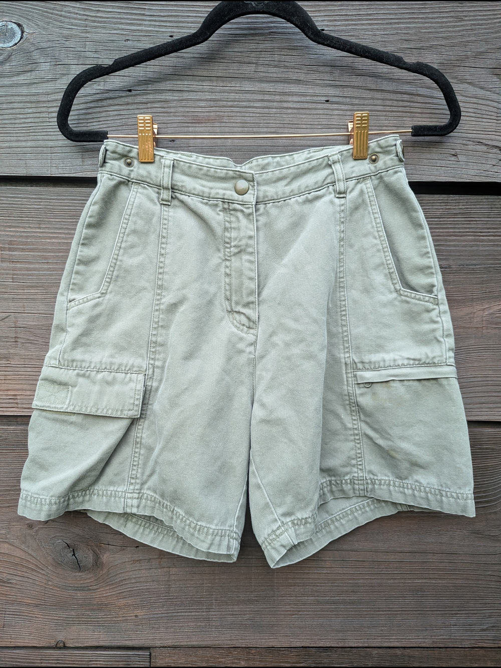 Woolrich 1966 Fieldstone Light Sage Cargo Shorts - 100% Cotton